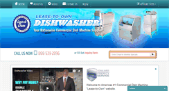 Desktop Screenshot of leasetoowndishwasher.com